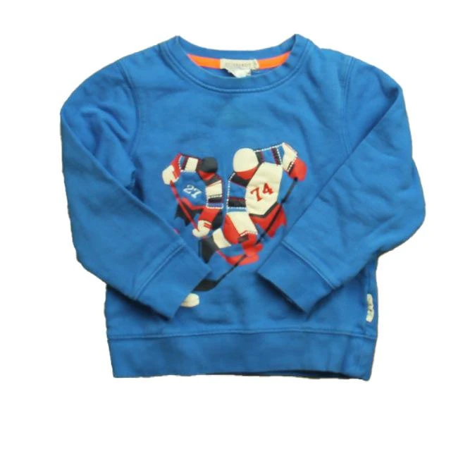 Billy Bandit Boys Blue Hockey Players Long Sleeve Shirt 1