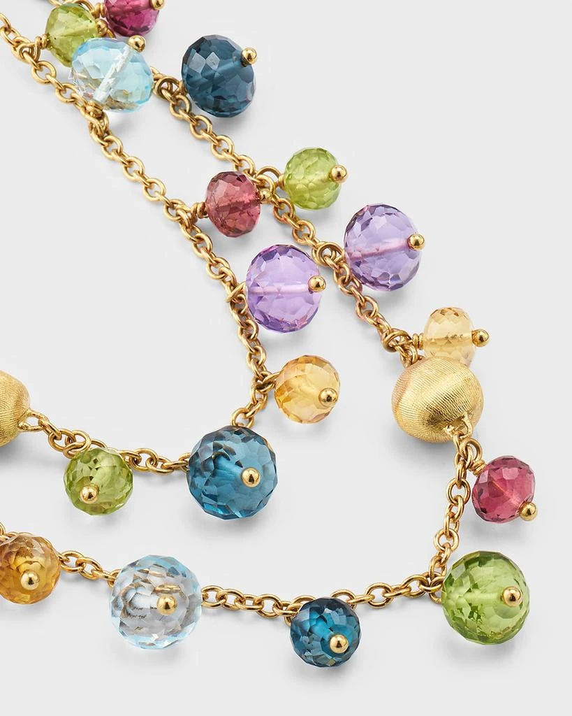 Marco Bicego 18K Yellow Gold Africa 2 Strand Necklace with Graduated Mixed Gems 3