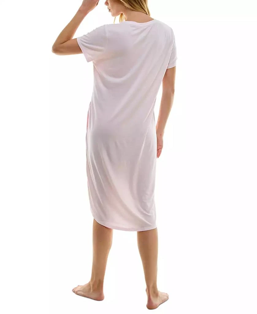 Roudelain Women's Short-Sleeve V-Neck Sleep Dress 2