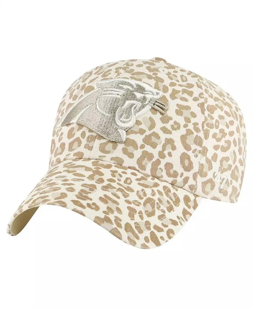 47 Brand Women's Natural Carolina Panthers Panthera Clean Up Adjustable Hat 1