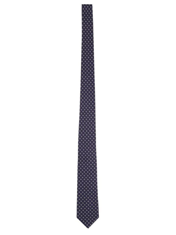 TAGLIATORE Tagliatore Geometric Pattern Silk Tie