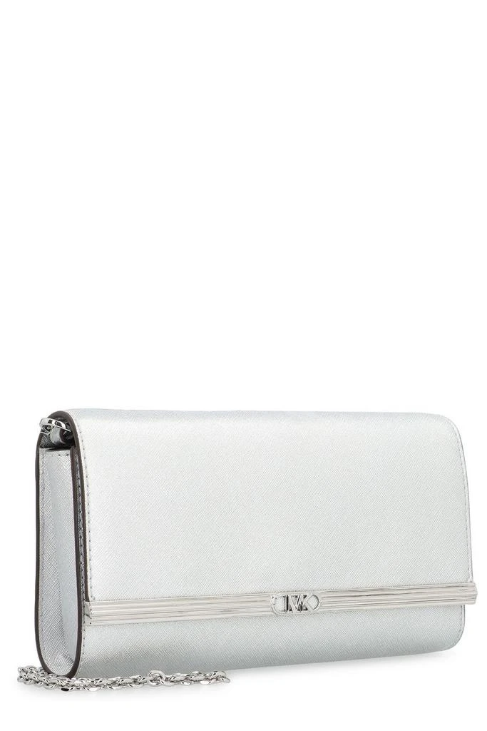 Michael Kors Michael Michael Kors Mona Large Metallic Saffiano Leather Clutch Bag 3