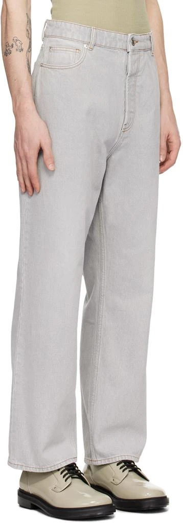 AMI Gray Loose-Fit Jeans 2