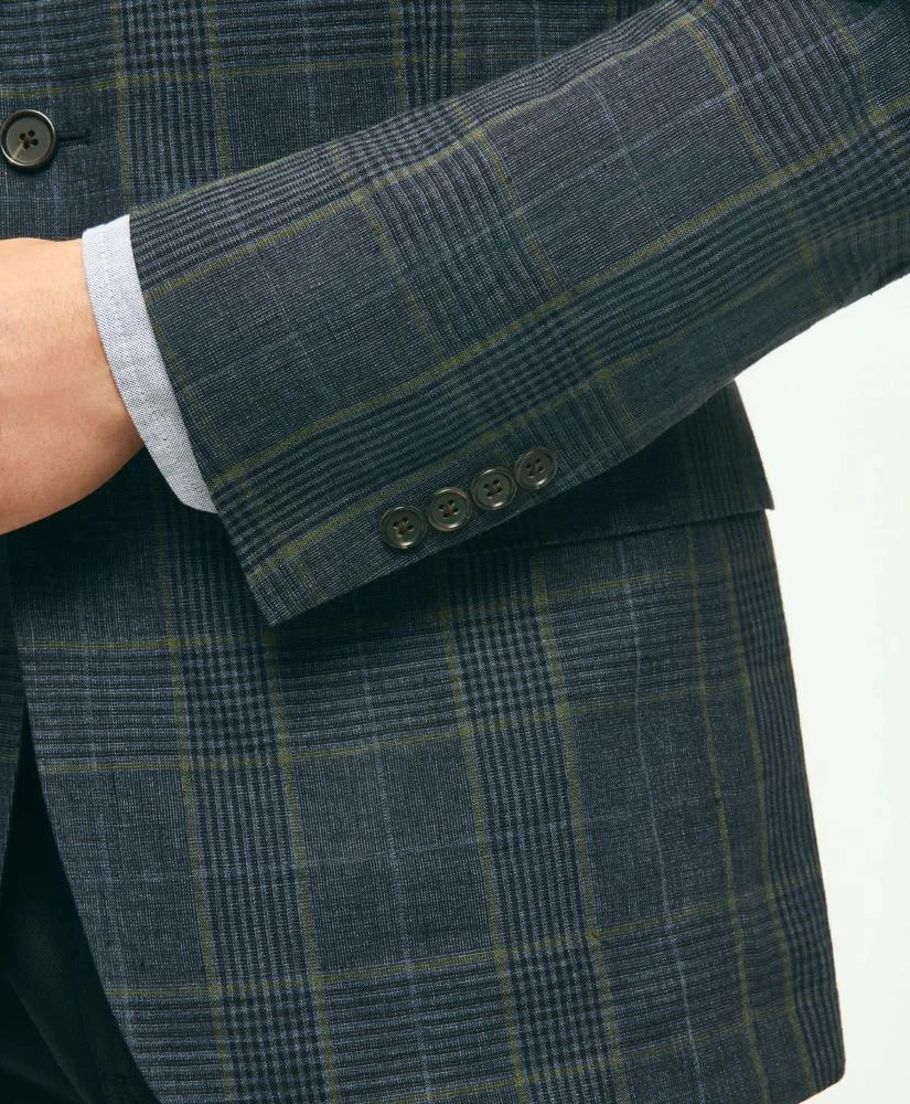Brooks Brothers Classic Fit Linen Check Sport Coat 4