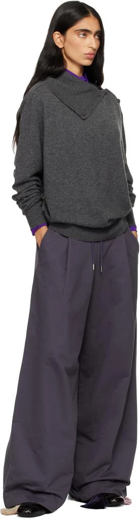 Dries Van Noten Gray Loose Sweatpants 4