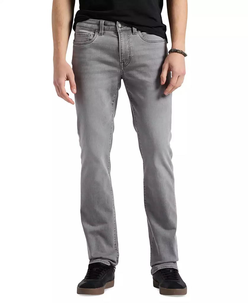BUFFALO David Bitton Men's Straight Six Sleek Gray Jeans
