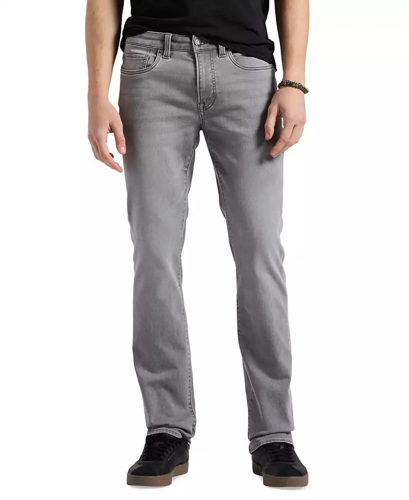 BUFFALO David Bitton Men's Straight Six Sleek Gray Jeans 1