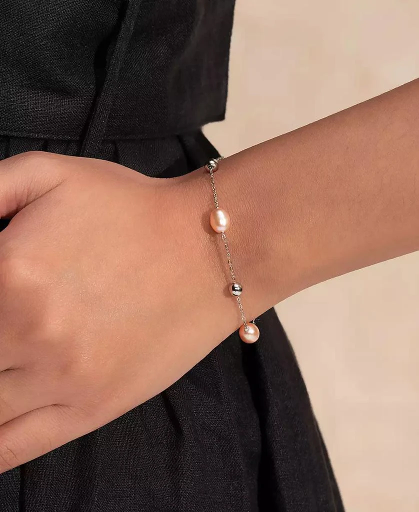 Olivia Burton by the Sea Cultivated Pearl Silver Tone Bracelet 4