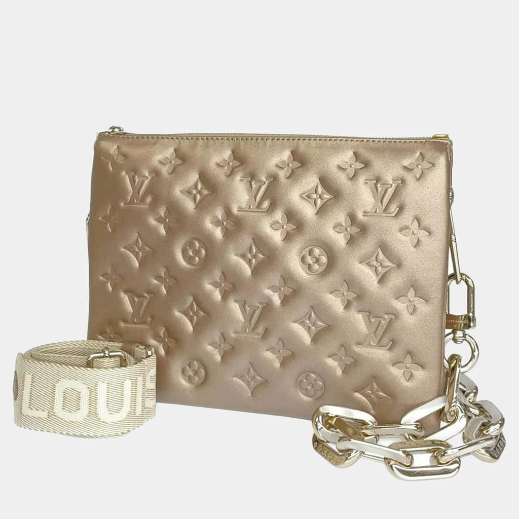 Louis Vuitton Louis Vuitton Gold Monogram Embossed Leather Coussin PM Shoulder Bag 1
