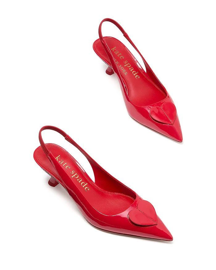 Kate Spade Women's Lover Slingback Kitten Heel Pumps 5