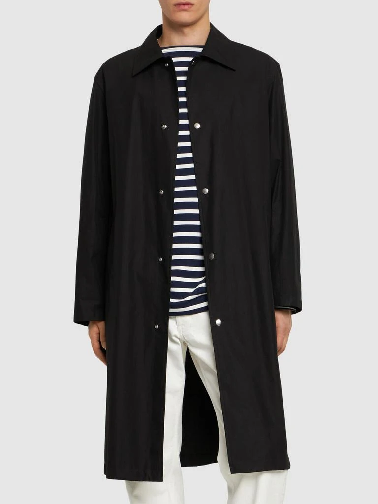 JIL SANDER Printed Cotton Poplin Parka Coat 2