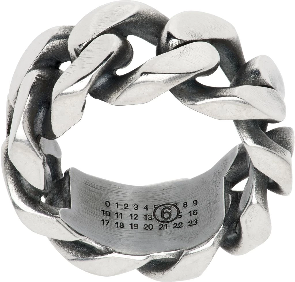 MM6 Silver Numeric Ring 1