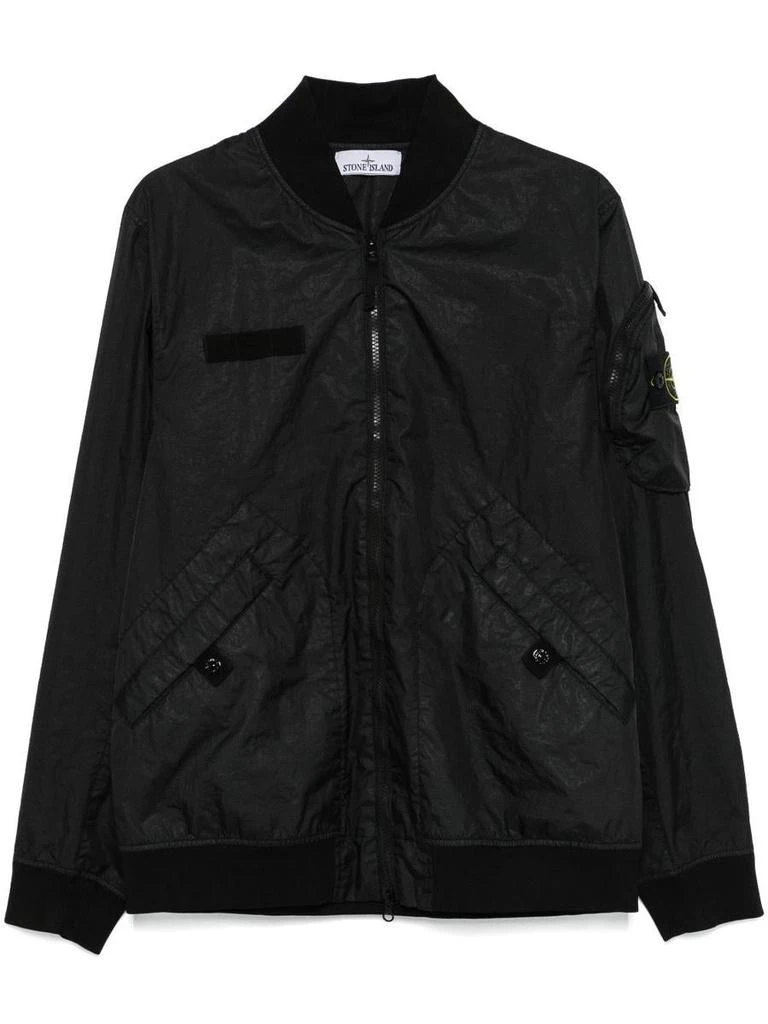 Stone Island Stone Island Midweight Zipper Bomber Jacket Clothing 1