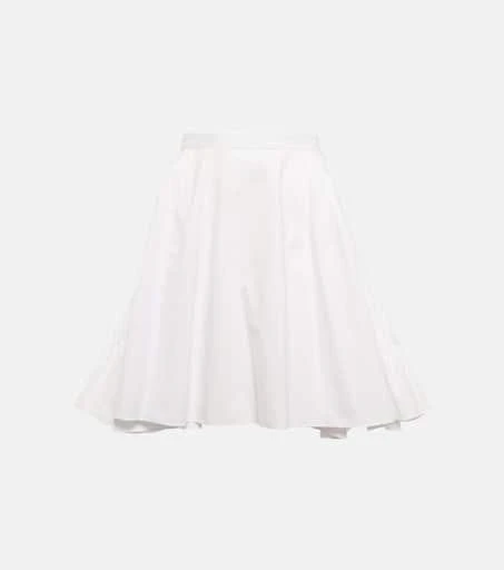 Alaïa Ruffled cotton poplin miniskirt 1