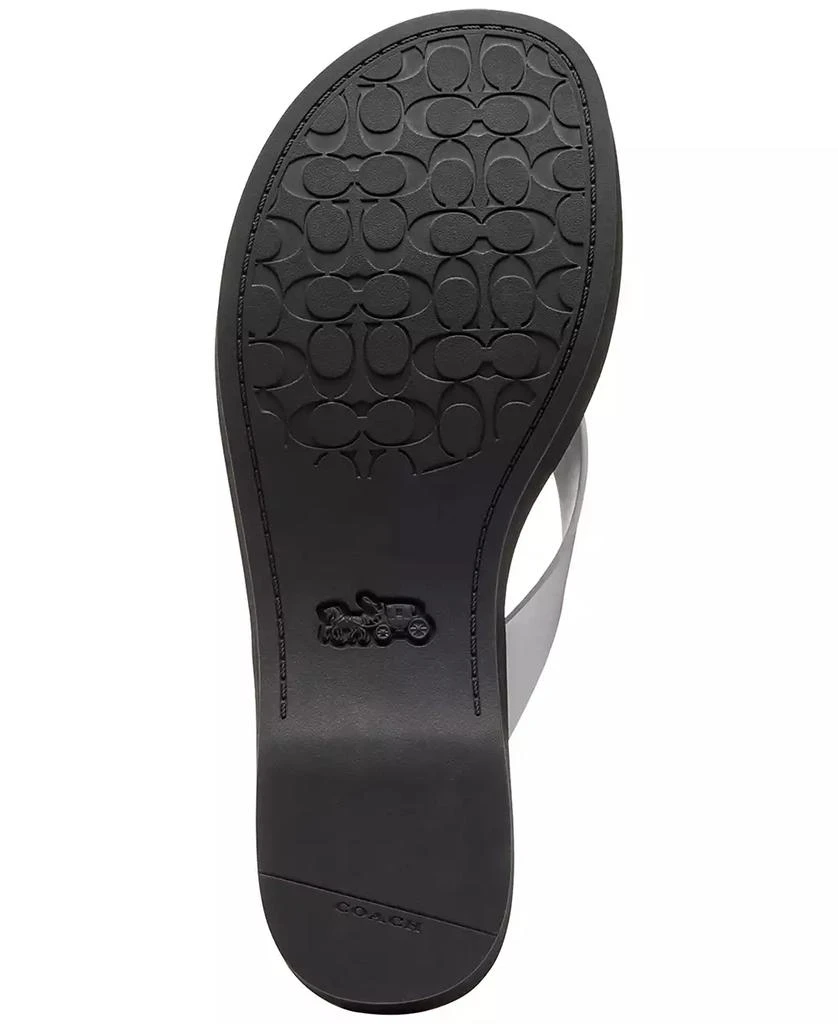 Coach Women's Sculpted Platform "C" Logo Leather Flip Flop 5