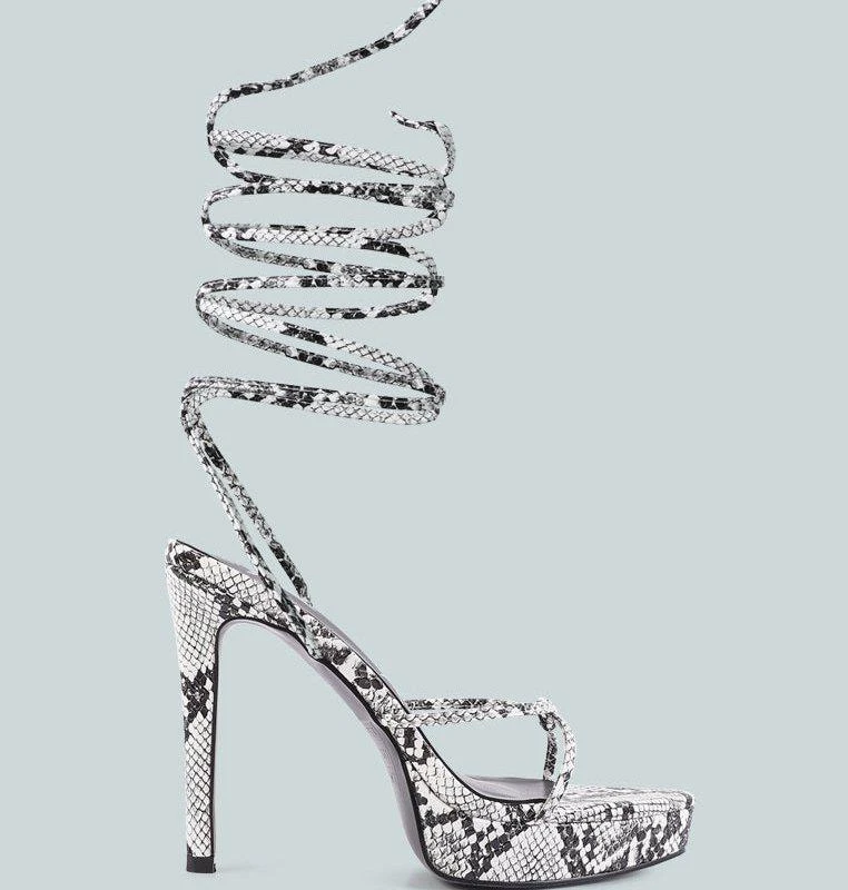 London Rag Bondage High Heel Lace Up Heels 1