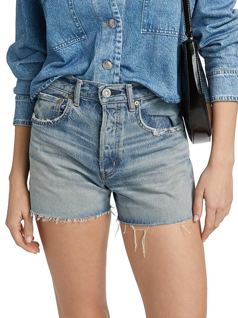 MOUSSY VINTAGE Bayville Mid-Rise Denim Shorts 3