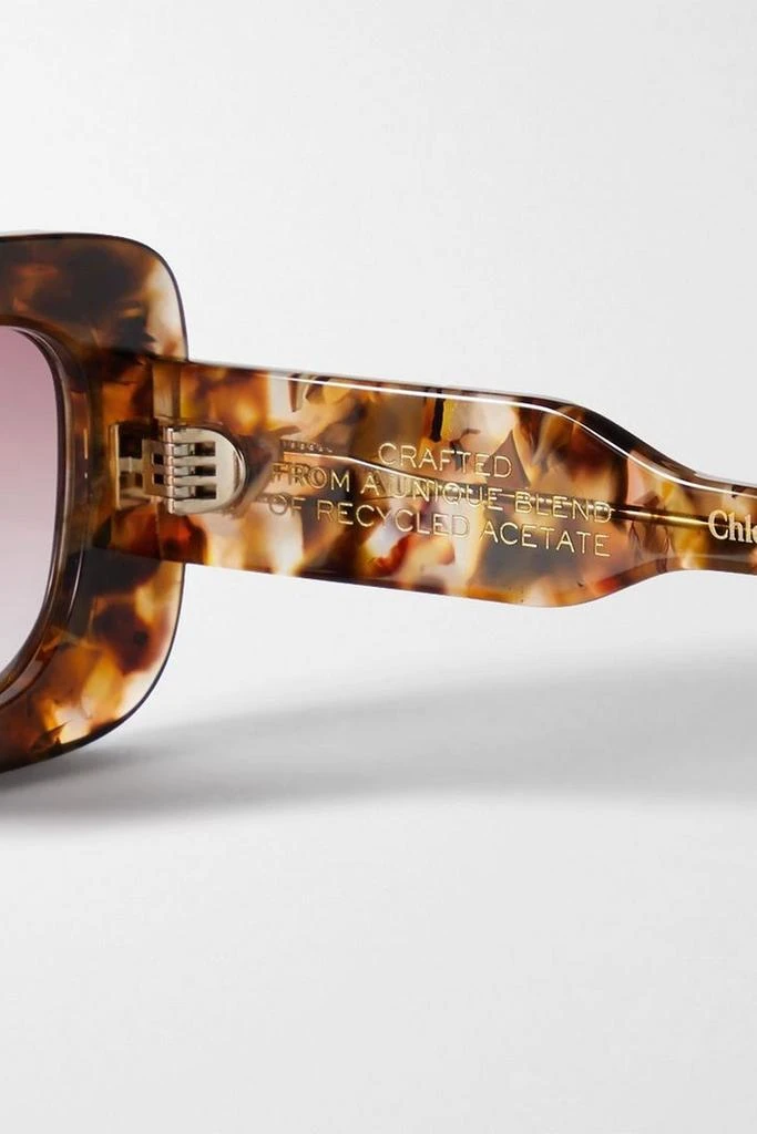 Chloé Gayia square-frame tortoiseshell acetate sunglasses 6