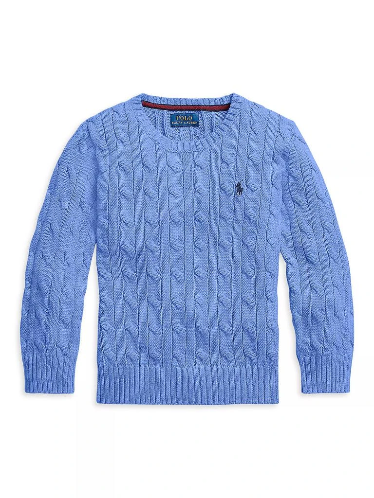 Ralph Lauren Little Boy's &amp; Boy's Cable-Knit Crewneck Sweater 1
