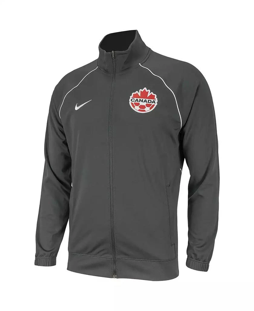 NIKE Men's Gray Canada Soccer Anthem Raglan Full-Zip Jacket 2