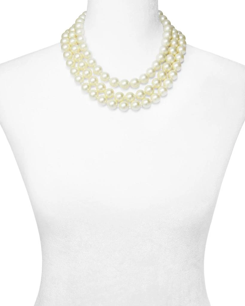 Kenneth Jay Lane Barbara Imitation Pearl Necklace, 17" 2