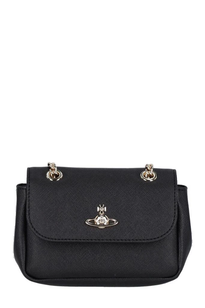 Vivienne Westwood Vivienne Westwood Orb Plaque Foldover Top Shoulder Bag 1