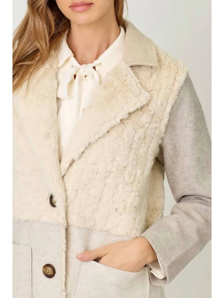 mystree Mystree - Color Block Long Coat 4