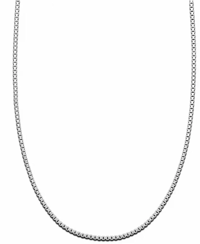 Giani Bernini Box Link 16" Chain Necklace in Sterling Silver, Created for Macy's 1