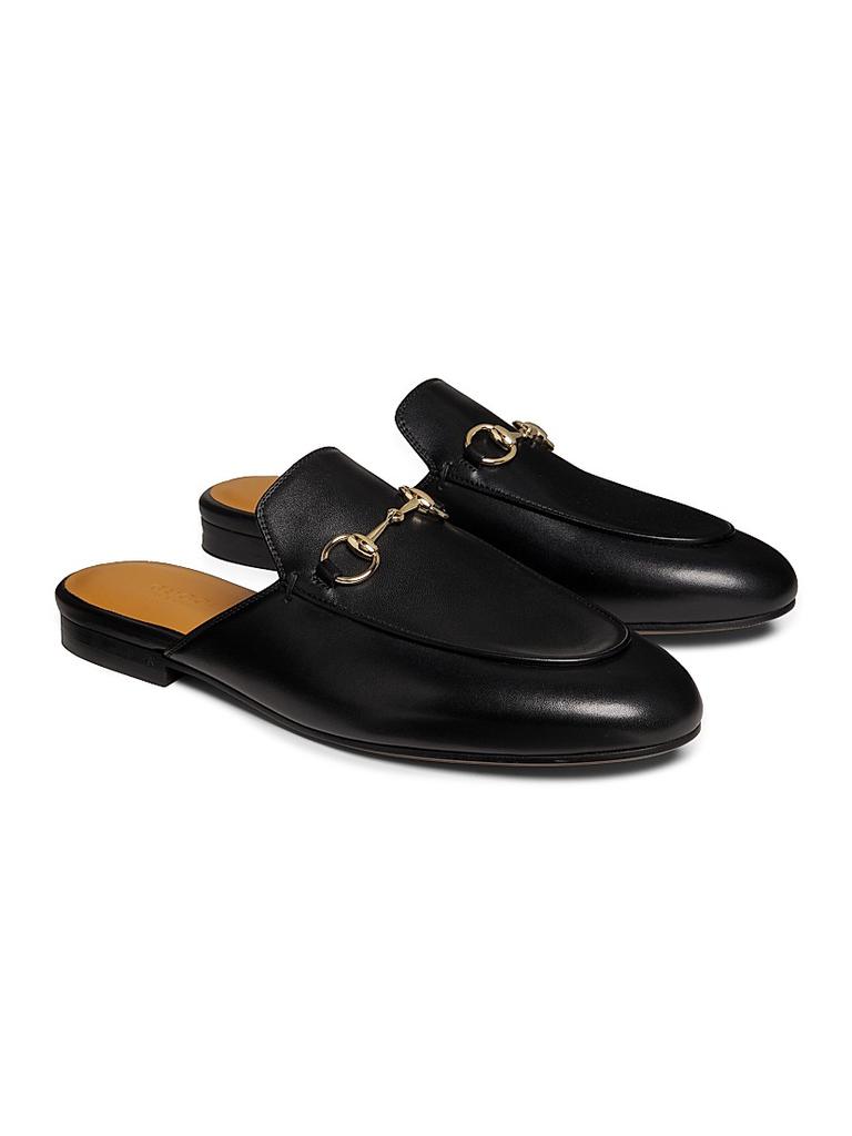 Shop gucci river intrecciato woven leather clog slipper  display picture 1