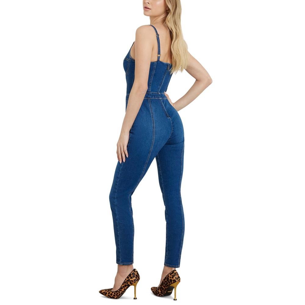 GUESS Women's Sami Sleeveless Denim Jumpsuit