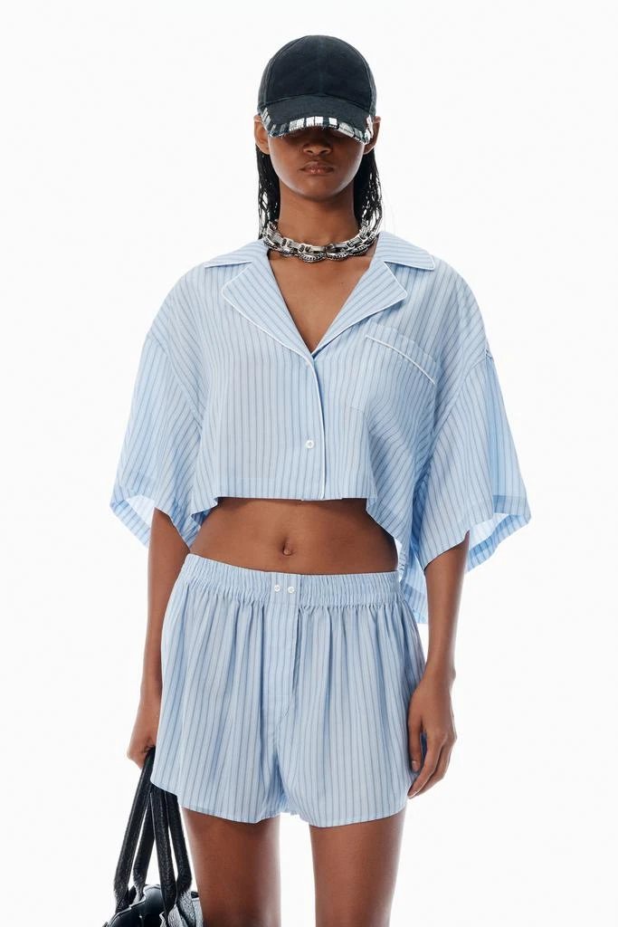 Alexander Wang Blue Pajama-Style Shirt 1
