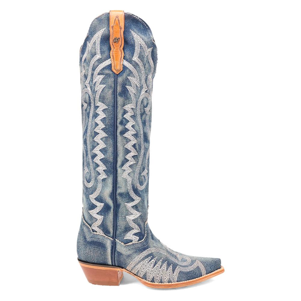 Dan Post Boots Denim Darlin Snip Toe Cowboy Boots