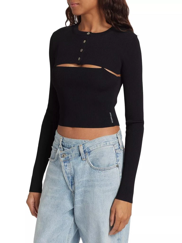 Alexander Wang Cropped 2-Piece Cardigan Set 4