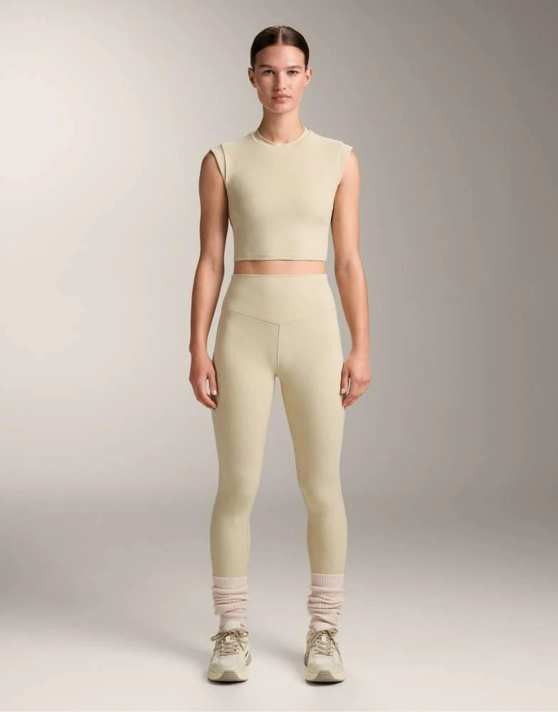 OYSHO OYSHO Evermove 65cm high rise ankle-length leggings in beige