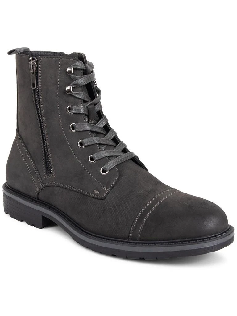 Unlisted Kenneth Cole Captain Boot Mens Faux Suede Round Toe Combat & Lace-up Boots 1