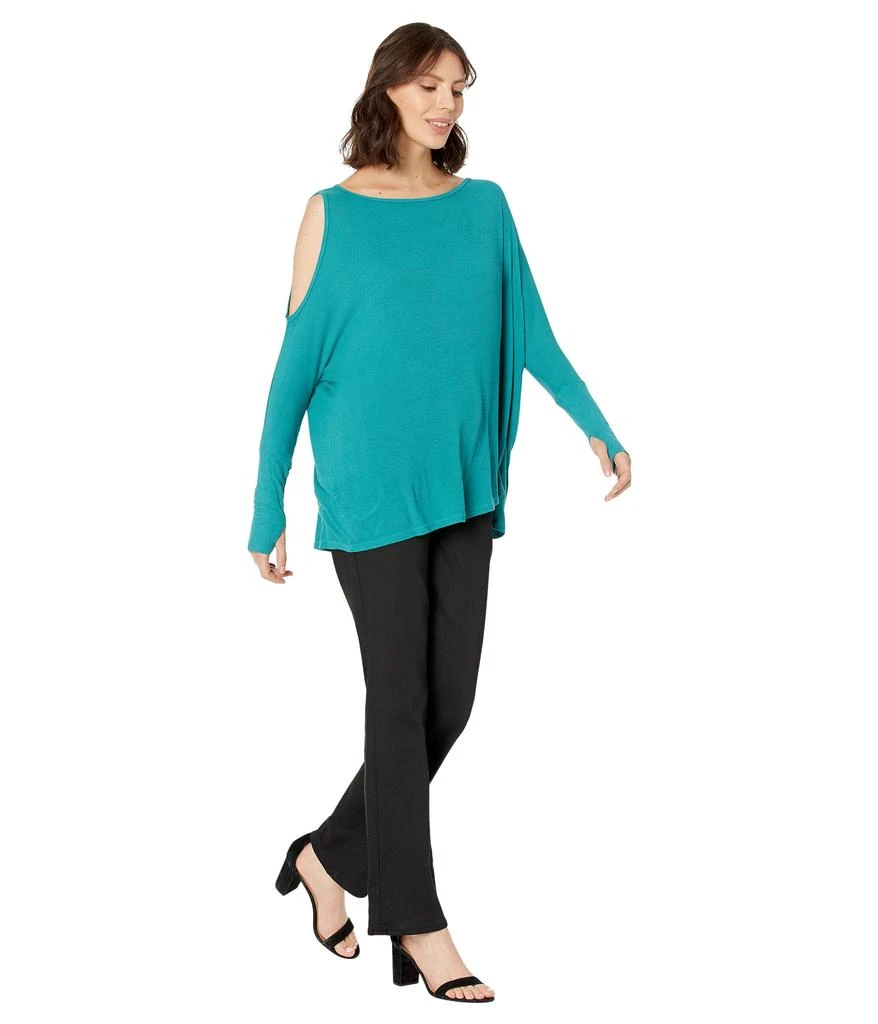 Michael Lauren Deuce Oversized Cold-Shoulder Tee 4