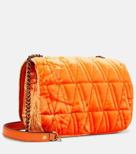 Versace Virtus Small velvet shoulder bag 4