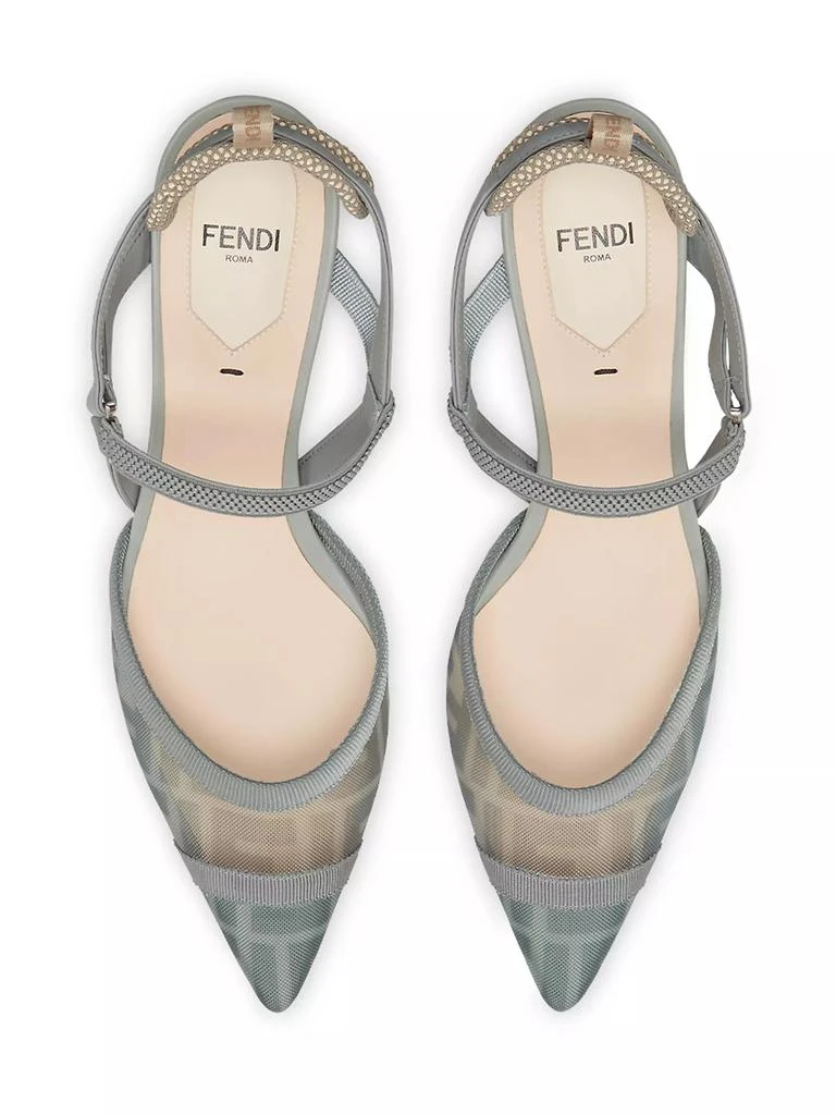 Fendi ​Colibri Lite 55MM Slingback Pumps 4