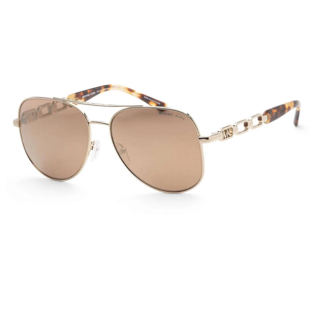 Michael Kors Michael Kors Women's Gold Aviator Sunglasses 1