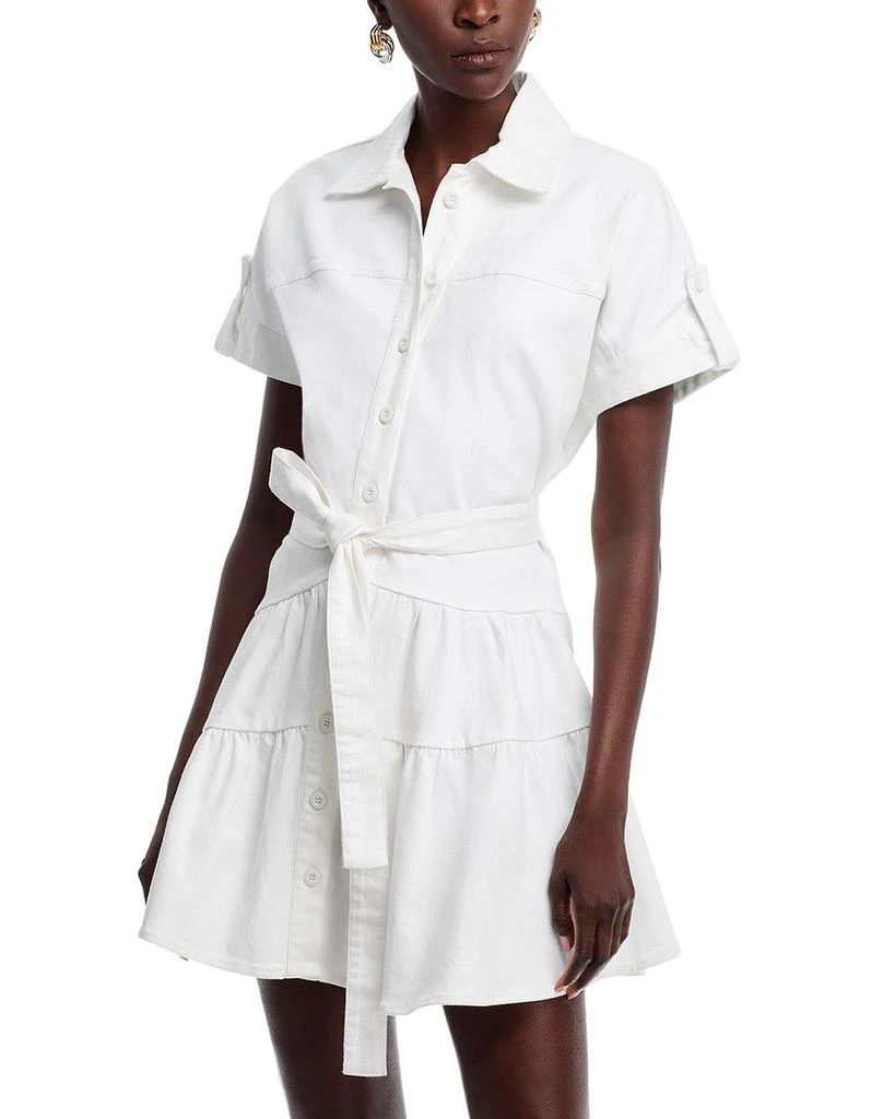 AREA Belted Short Sleeve Shirtdress 1
