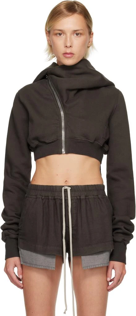 Rick Owens Gray Concordians Micro Mountain Hoodie 1