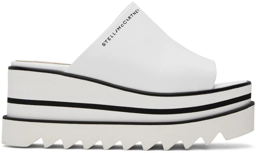 Stella McCartney White Sneak-Elyse Platform Mules 1