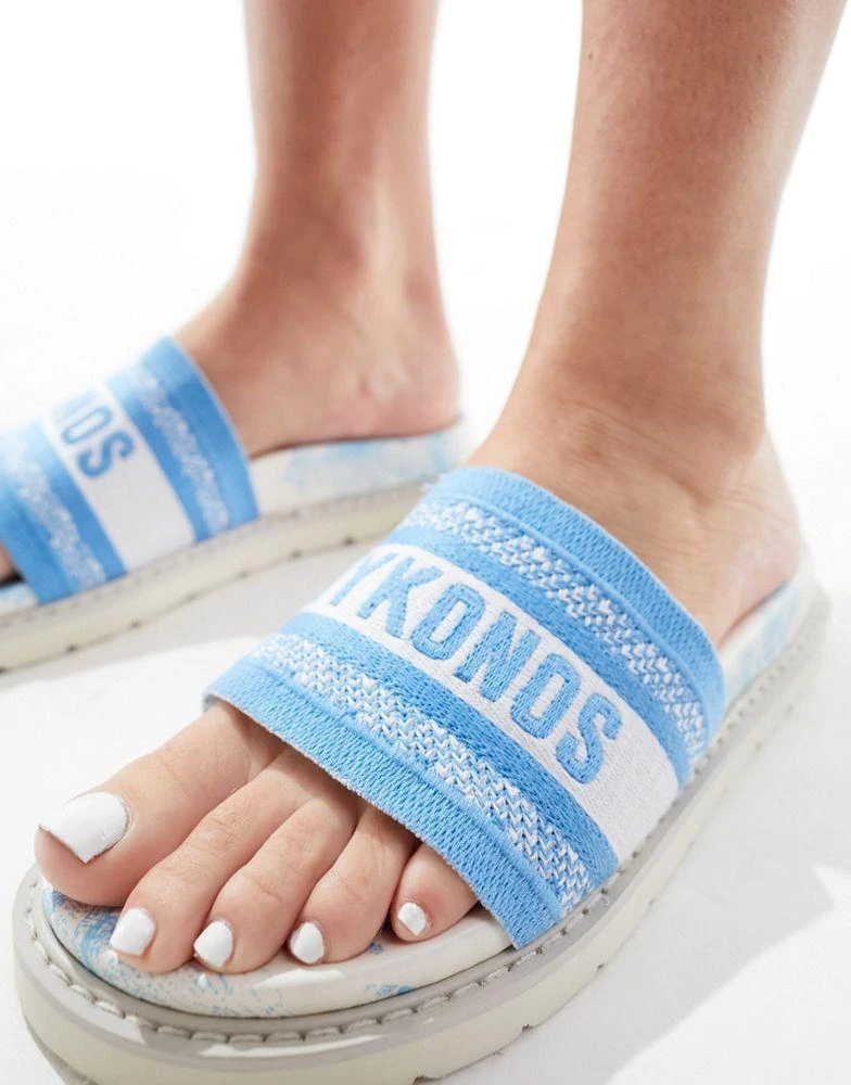 Public Desire Public Desire Jet Set sliders in blue 2