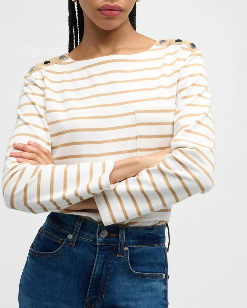 VERONICA BEARD Hovey Striped Top 7