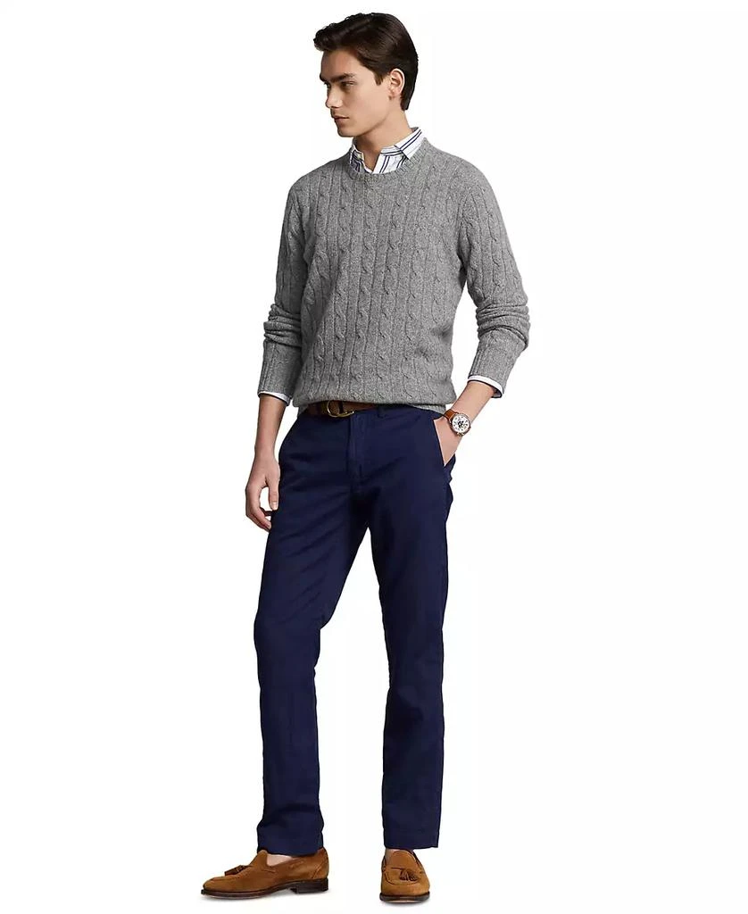 Ralph Lauren Men's Straight-Fit Linen-Blend Pants 4