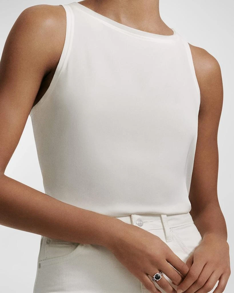 David Yurman Chatelaine Pavé Bezel Ring with Gemstone and Diamonds in Silver, 9mm 2