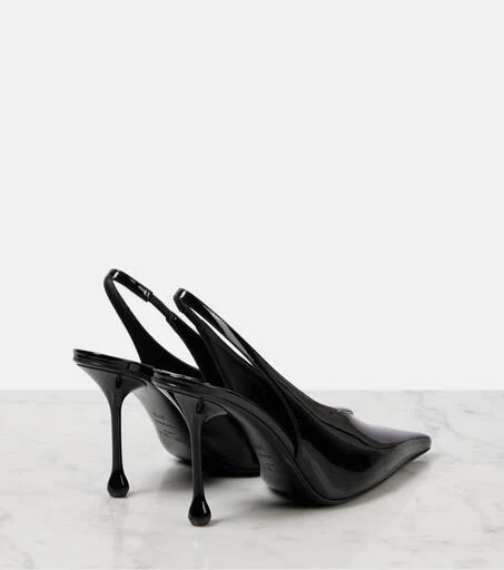 Jimmy Choo Isa 95 patent leather slingback pumps 2