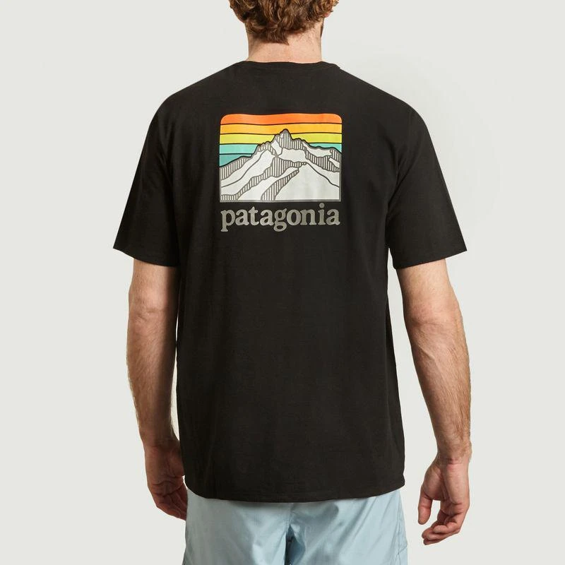 Patagonia Line Logo Ridge Pocket Responsibili-Tee t-shirt Black PATAGONIA 3