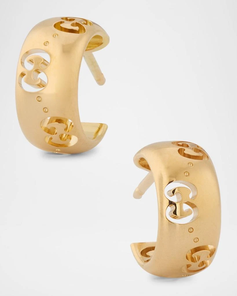 Gucci Icon 18K Yellow Gold Hoop Earrings