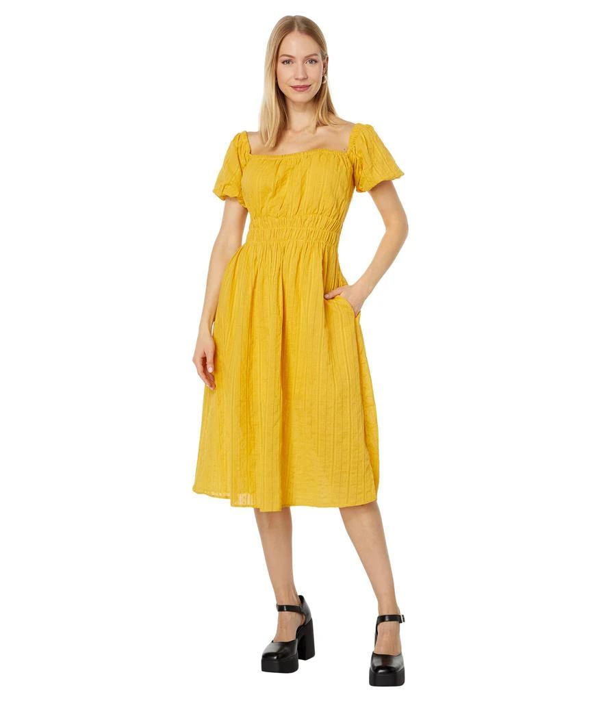 LOST IN TIME WOVEN MIDI DRESS main image 0